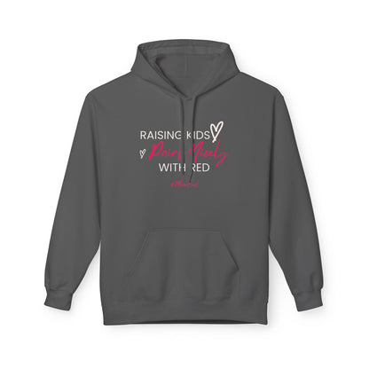 Raising Kids Pairs Nicely With Red Hoodie