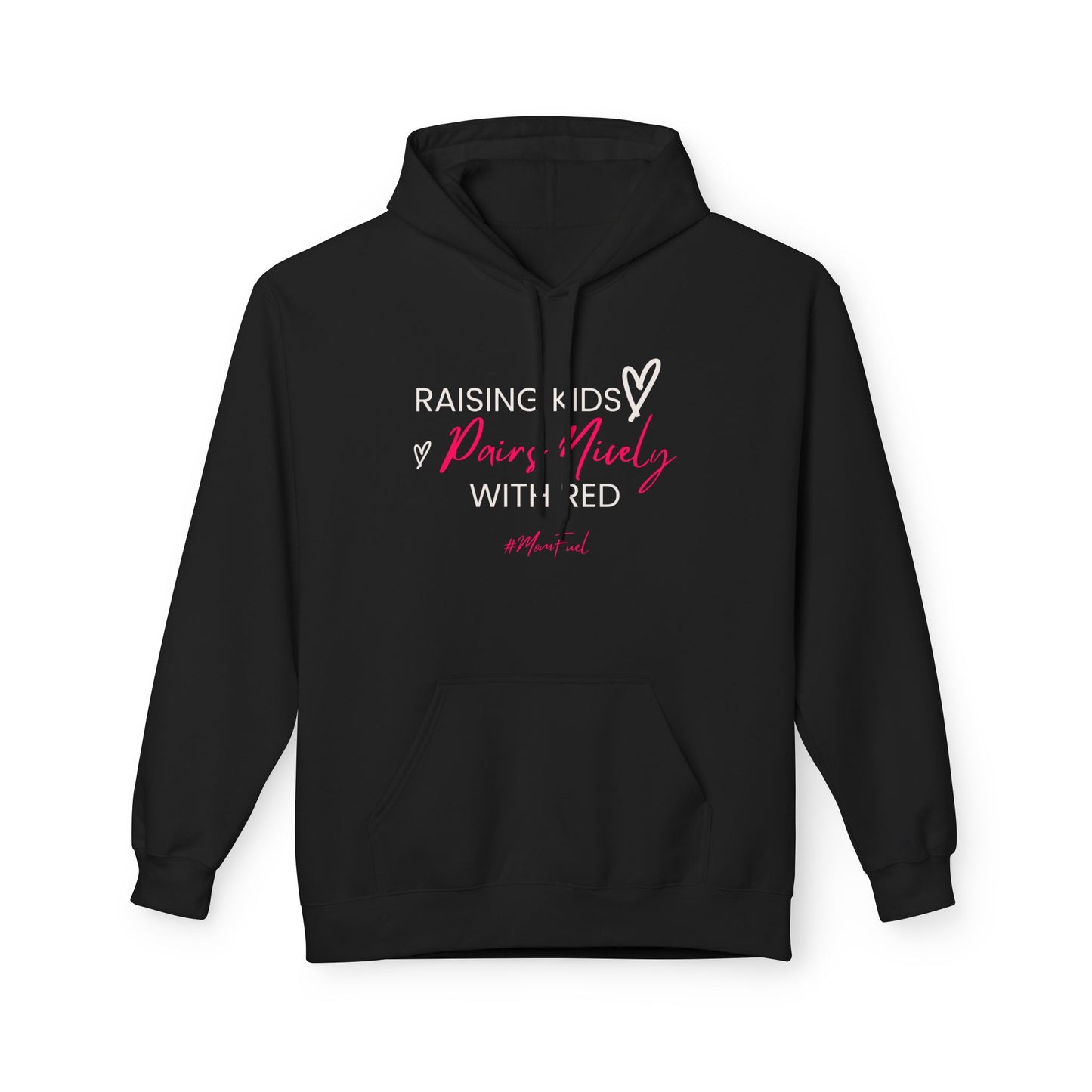 Raising Kids Pairs Nicely With Red Hoodie